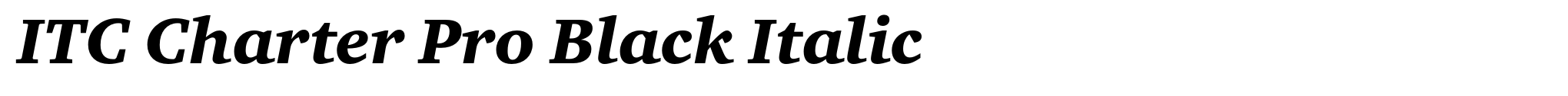 ITC Charter Pro Black Italic image